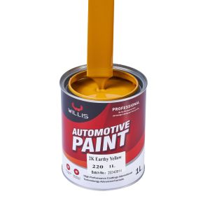 2K Factory Direct Acrylic Liquid Paint Earthy Yellow with Metallic Finish for