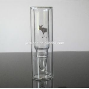 Bullet Shaped Double Wall 45ml Unique Shot Glasses