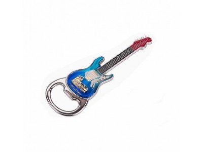 Quality Metal Guitar Bottle Opener with Logo Printing,Good quality metal zinc alloy die casting guitar shape bottle opener, logo wholesale