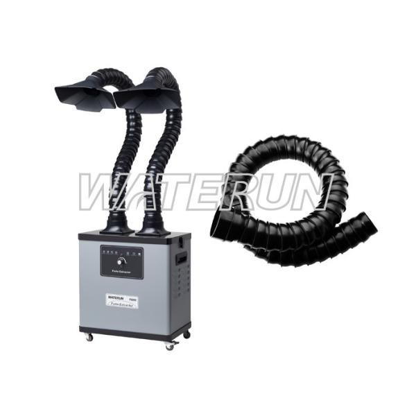 Quality Two Arms 200w 110v Fume Extractor , Grey Color Fume Eliminator With 4 Wheels wholesale