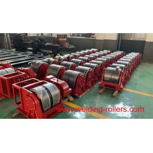 Cheap 80T Conventional Pipe Welding Rotator For Pipe Butt With PU With Bolt Adjustment for sale