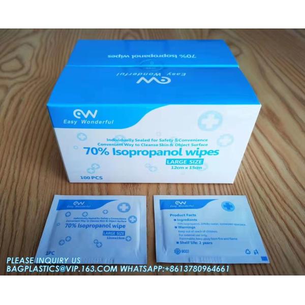 Sterile Pre Saturated 70% IPA Wipe Hydrogen Peroxide Wipe, Ammonium Ethyl