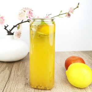 Cheap 0.5l Clear Storage Containers With Cans Lids Candy Bath Salts Essential Oils for sale