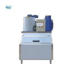 Cheap 500KG Ice Storage Capacity Commercial Flake Ice Maker Machine With Air Cooled Condenser And Imported Compressor for sale