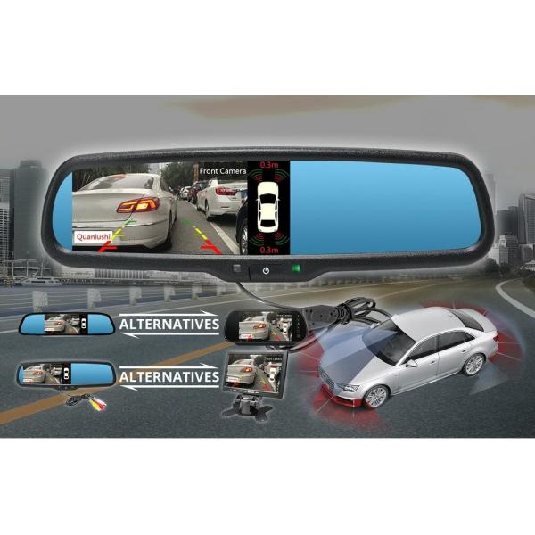 High Security Reverse Parking Sensor , Front And Rear Parking Sensors PAL / NTSC