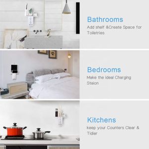 Wall Power Socket with Surge Protector ETL cETL Passed 8 Outlets 3USB