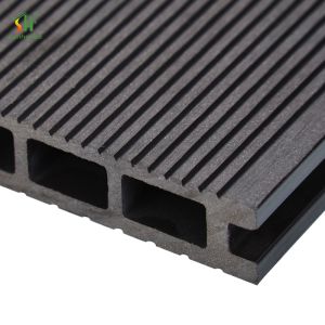 Modern 18mm WPC Decking Waterproof Anti-Slip Click-Installed Outdoor Flooring for Swimming Pools & Walkways
