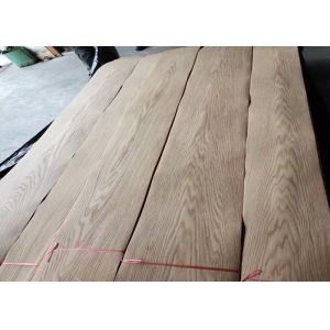 Sliced Cut Red Oak Veneer Sheet 0.22mm Thickness With Fleece Back