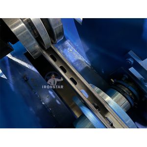12 GA 41*21 / 41*41 2 sizes in 1 Slotted strut channel roll forming machine for