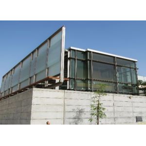 Dark Gray Fire Rated Curtain Wall , High Assembly Precision Unitized Glazing