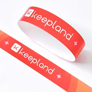Adjustable Size Paper Event Wristbands Printable In Neon Colors