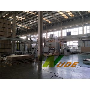 Auto Short Cycle Lamination Line Melamine Hot Press Machine High Production