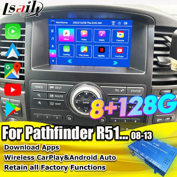 Quality Lsailt OEM Integration Android Multimedia Video Interface for Pathfinder R51 Nissan Navara D40 CarPlay&Android Auto Retrofit wholesale