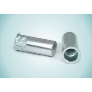 Plain Knurled Stainless Steel Rivet Nut Flat Head Threaded Rivet Screw Insert M3
