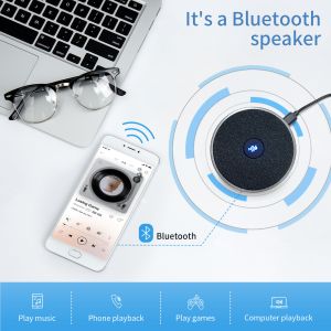 Office Conference Speakerphone 360 degree Enhanced Voice Pickup & Noise