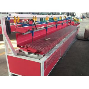 Wire Dia 4 Mm Chain Link Mesh Machine , Fence Panel Machine 3 M Length