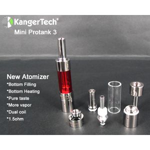 Kanger mini protank 3 Dual coil 1.5ohm Pyrex Glass Tube new arrival vapor ecig