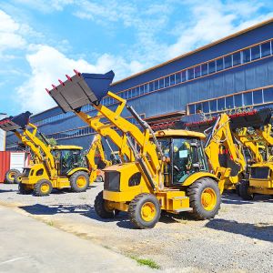 Cheap Cheap Diesel Small Backhoe Wheel Loader Tractor Excavator Compact Backhoe with Bucket for Agriculture for sale