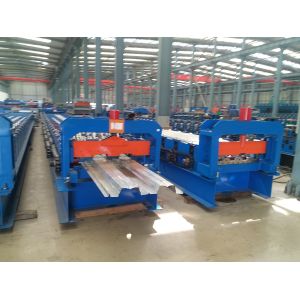 Cheap Double 1.5 Inch Chains Steel Metal Decking Tile Sheet Roll Forming Making Machine for sale