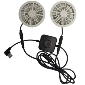 Japanese Brush Motor Air Conditioning Vest Fan Small Two Fans In One Lightweight