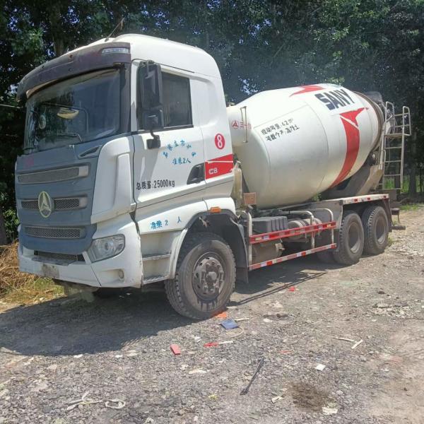 14.255t Used Concrete Mixer Truck SYM5311GJB1E3 With Low Mileage And Less Working Hours