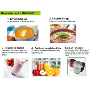 Multifunction Intelligent control systems prevents dry burning super soup maker