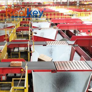 Compact Swivel Wheel Sorter High Speed Sorting Conveyor With Quick Installation