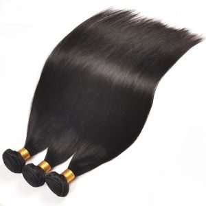China 1B Color Raw Brazilian Human Hair Bundles Extensions With Thick Bottom on sale
