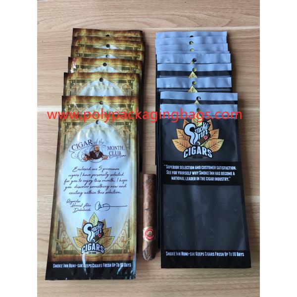 Quality Fashion Zipper Moisturizing Fresh Cigarette Plastic Bag With Transparent Window wholesale