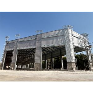 Modular Light Metal Frame Construction Prefabricated Industrial Storage Building