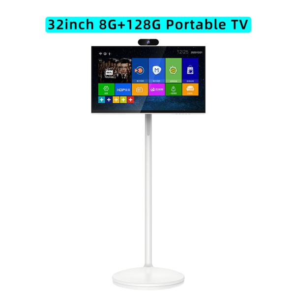 Quality 32 inch 8G+128G Portable TV, Ultra HD Experience, Battery-Powered Mobile Smart Screen - Rolling Display for Recipes & Workouts, Follow Me Screen wholesale