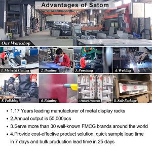 Metal display racks changable poster for soft drinks shampoo free standing wire