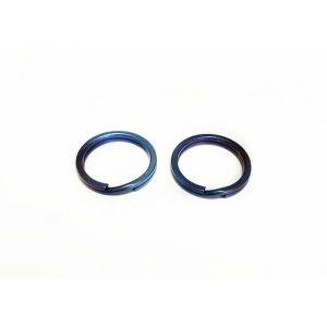 Titanium GR5 Blue Concise Flat Key Ring Key Chain Outdoor Pendant Tool