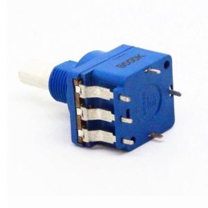 Solder Terminal Dimmer Carbon Composition Potentiometer SPDT With Push Switch