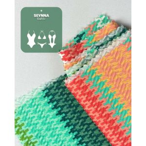 Durable Double Knit Fabric with 85% Recycled Nylon and 15% Spandex for