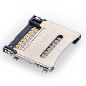 Short PIP Panel Mount Micro Sd Card Socket For Wifi Router