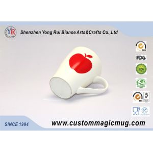 Bone China 11oz Heat Reactive Coffee Mugs Creative Apple Pattern Printed
