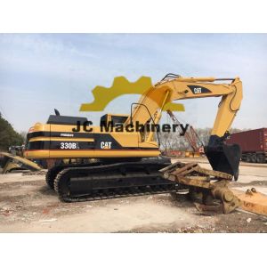 Heavy Duty 30T Used CAT Excavators 330BL With Breaker Line 4.6km/H Travel Speed
