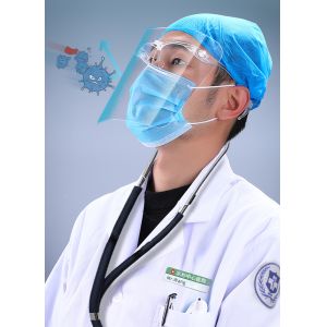 China PVC Protective Face Shield Transparent Antivirus Kitchen Oil Splash Proof Mask on sale