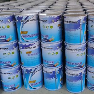 Cheap Type I 25kg/Barrel Iron Red Polyurethane Waterproofing Coating 1mm 1.8kg/㎡ Strong Anti Deformation Ability for sale