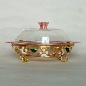 Iron base plate date palm bowl（5）