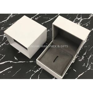 China High End Plain Luxury Packaging Boxes , Elegant Retail Matte Matte White Gift Box on sale