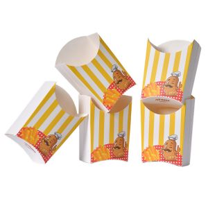 Custom Recyclable French Fries Carton Food Package Boxes Packaging