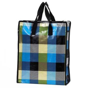 Colorful Laminated Pp Non Woven Bags Biodegradable Zip Shopping Bag Non Woven