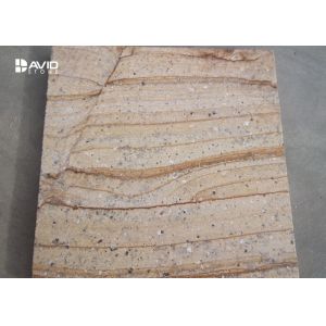Cheap Yellow Sandstone Stone Cladding Tiles Moisture Absorption elegant decor for sale