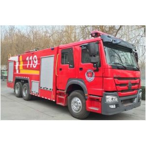 Cheap HOWO 15000l Foam Fire Truck Heavy Duty Red Color Multifunctional for sale