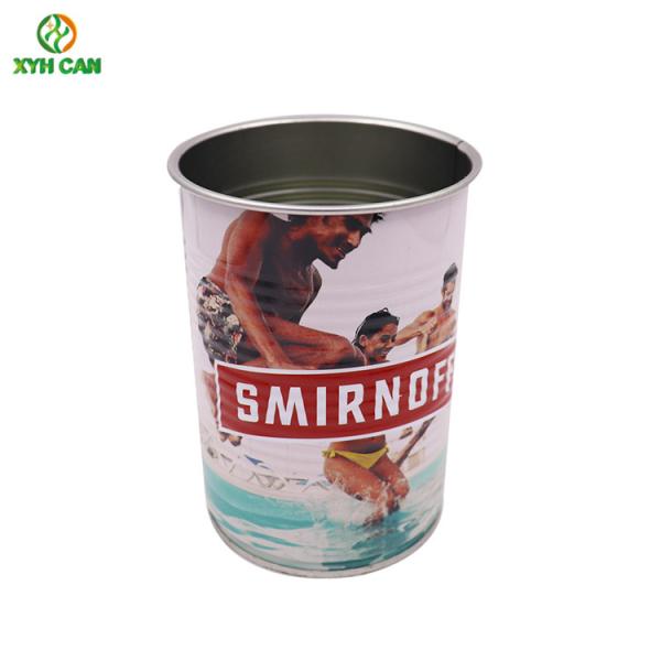 Tin Cans for Alcohol CMYK Glossy Lamination Alcohol Tin Boxes For Vodka