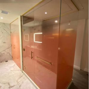 3300x13000mm Tempered Art Glass Colorful UV Printing Gradient Change Building