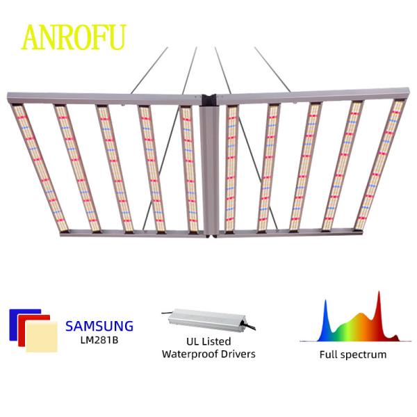 Optimize Plant Growth with UV IR LED Grow Light Led Bar 12 Strips and Foldable