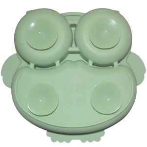 6 Pcs Silicone Baby Feeding Plates Sets With Cup Bib Fork Spoon MHC Tableware